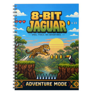 Cuaderno Jaguar, Arte de Pixel de 8 Bits Retro