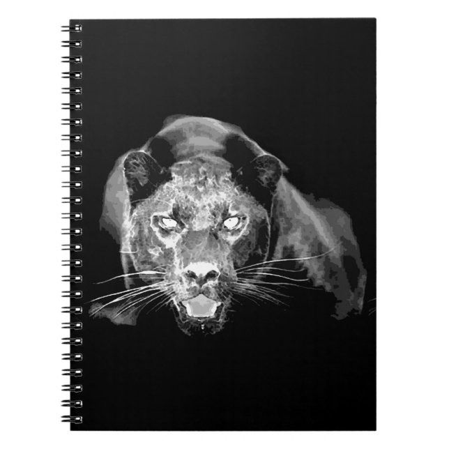 Cuaderno Jaguar blanco y negro (Frente)
