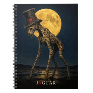 Cuaderno Jaguar gótico Sombrero gótico Surrealista