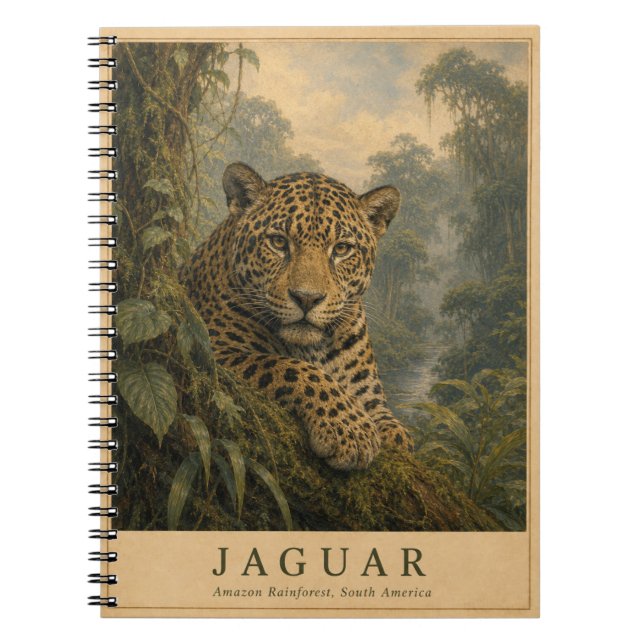 Cuaderno Jaguar Selva Amazónica VINTAGE (Frente)