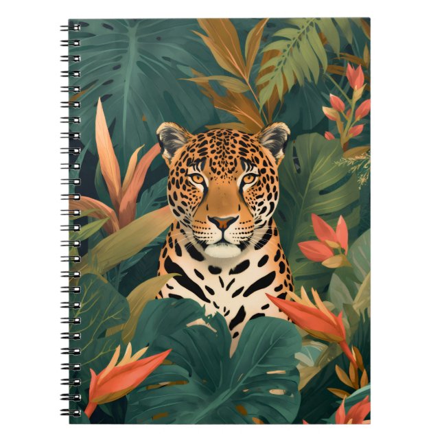 Cuaderno Jaguar Tropical Botanical Notebook (Frente)