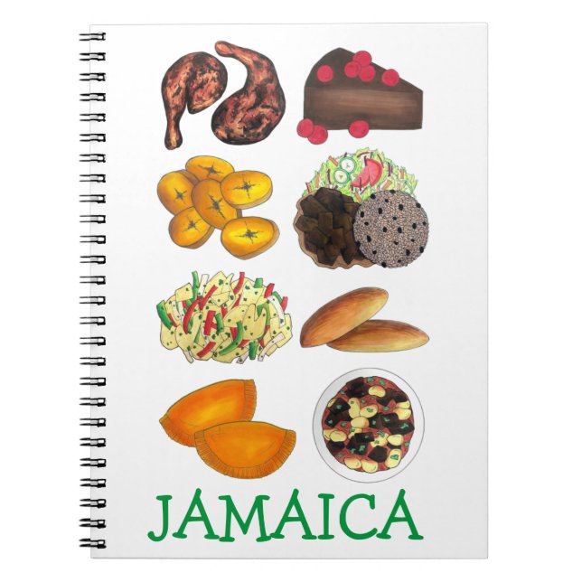 Cuaderno JAMAICA Jamaican Foods Caribbean Island Cuisine (Frente)