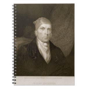 Cuaderno James Madison envejeció 82, grabado por Thomas B.