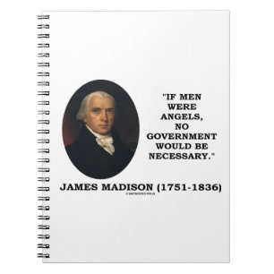Cuaderno James Madison si los hombres eran ángeles no se c