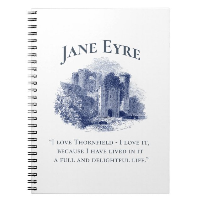 Cuaderno Jane Eyre - Amo Thornfield - Castillo (Frente)