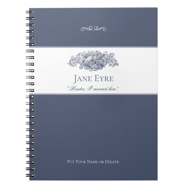 Cuaderno Jane Eyre - Lector Que Me Casé Con Él - Palomas Gr (Frente)