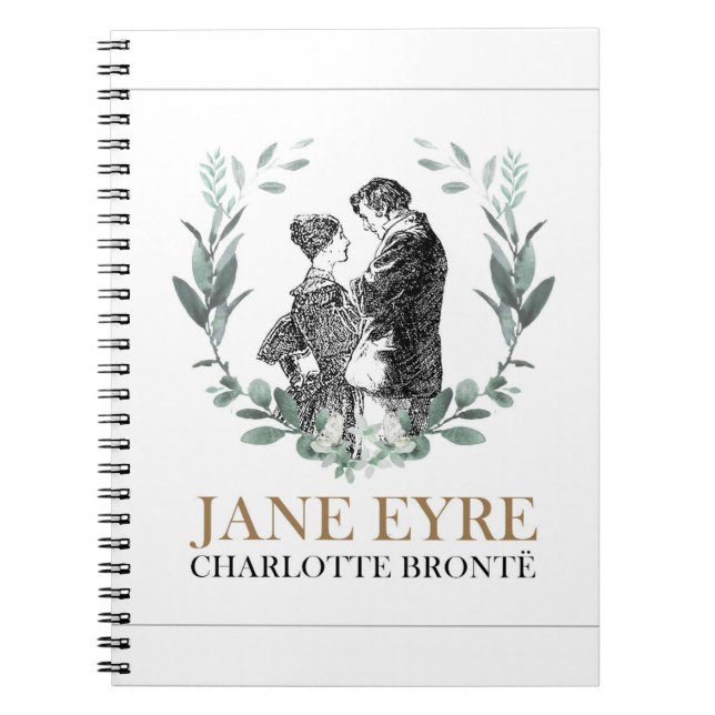 Cuaderno Jane Eyre y Edward Rochester con Wreath (Frente)