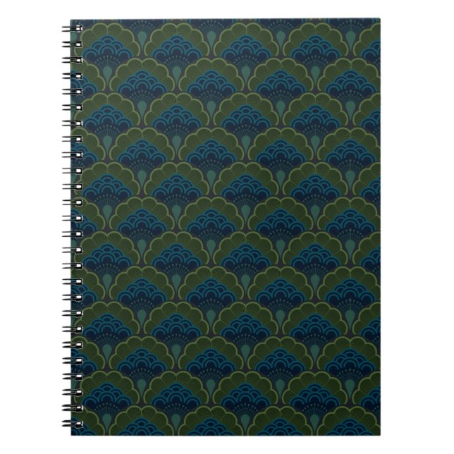 Cuaderno Japanese art deco style_Deep Forest (Frente)