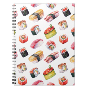 Cuaderno Japanese food sushi and nigiri