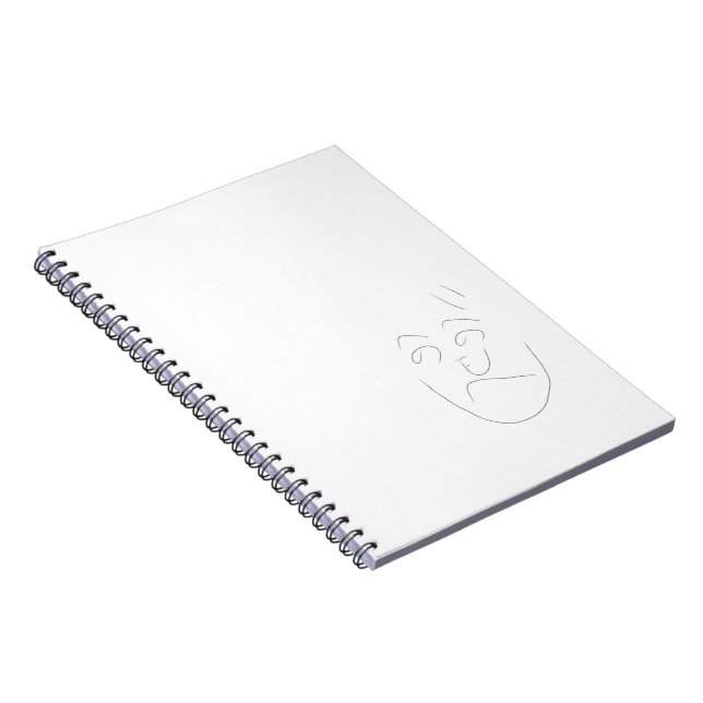 Cuaderno Japanese letter face notebook | へのへのもへじ (Lado Derecho)