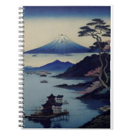 Cuaderno Japanese Mount Fuji Landscape Notebook