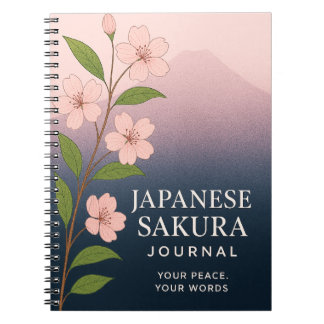 Cuaderno Japanese Sakura Journal: Nature-Inspired Notebook 