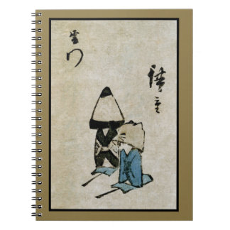 Cuaderno Japón feudal de los actores de disfraces de Matsur
