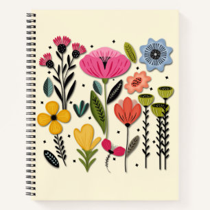 Cuaderno Jardín colorido