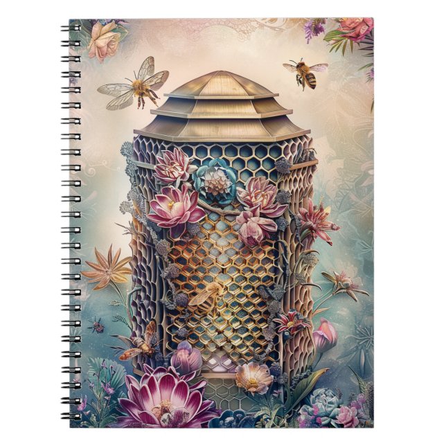 Cuaderno Jardín de abejas encantadas fantasía (1) (Frente)