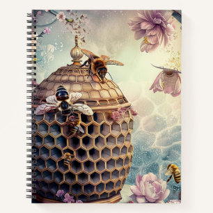 Cuaderno Jardín de abejas encantadas fantasía (10)