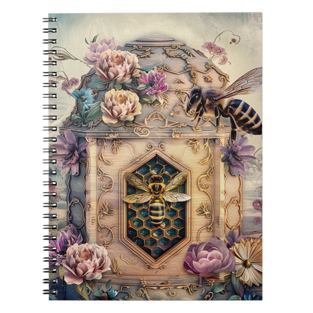 Cuaderno Jardín de abejas encantadas fantasía (5) (Frente)