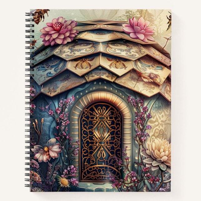 Cuaderno Jardín de abejas encantadas fantasía (8) (Anverso)