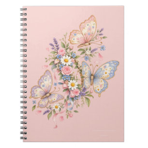 Cuaderno Jardín de Cumpleaños de Mariposa Pastel