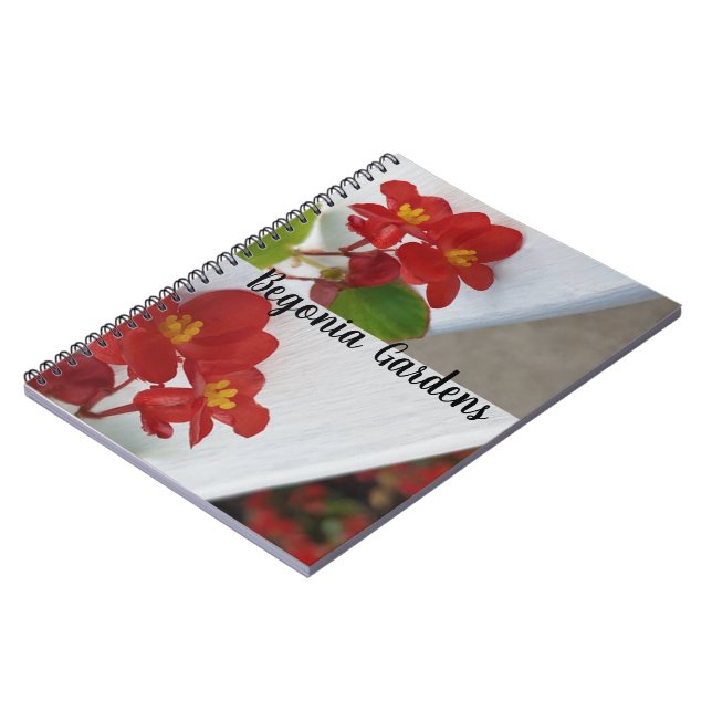 Cuaderno Jardín de flores de Begonia (Lado Izquierdo)
