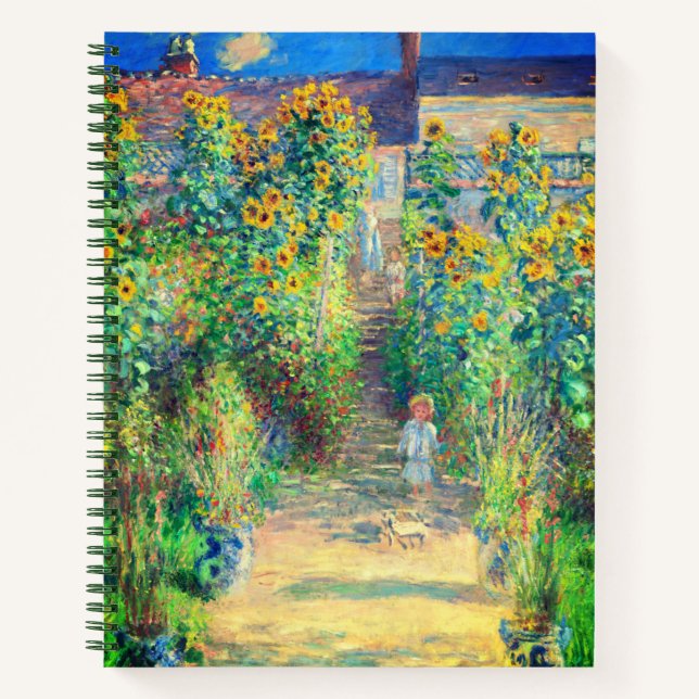 Cuaderno Jardín de flores Monet (Anverso)