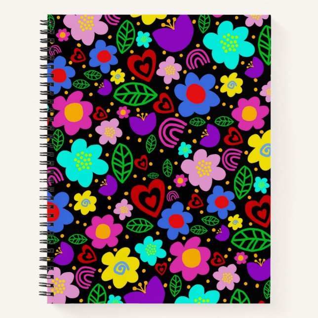 Cuaderno Jardín de flores nocturnas (Anverso)