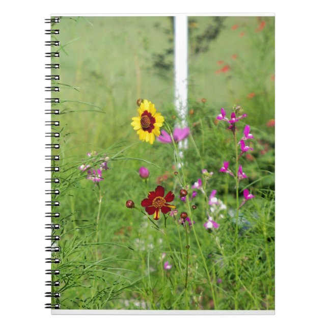 Cuaderno jardín de flores silvestres (Frente)