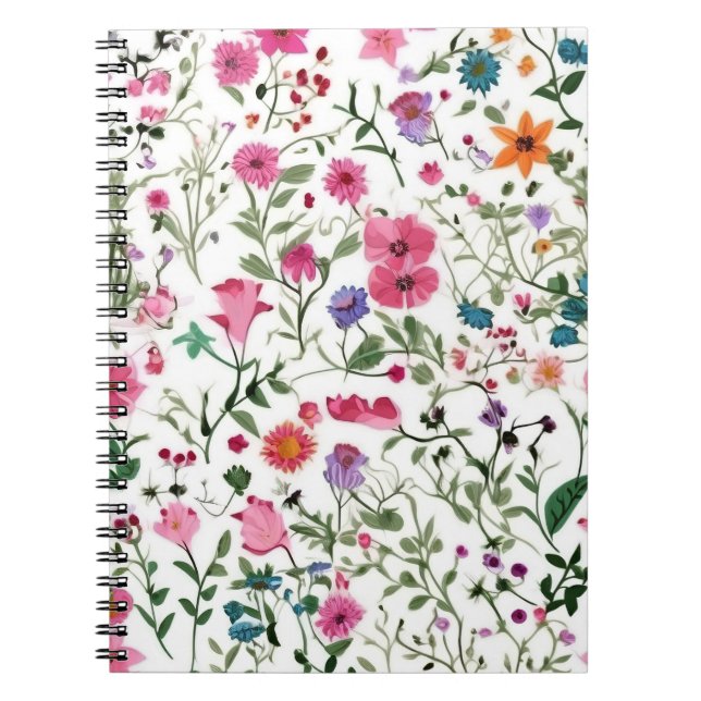 Cuaderno Jardín de flores silvestres de verano (Frente)