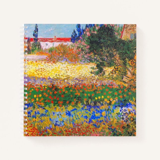 Cuaderno Jardín de flores Vincent Van Gogh (Anverso)