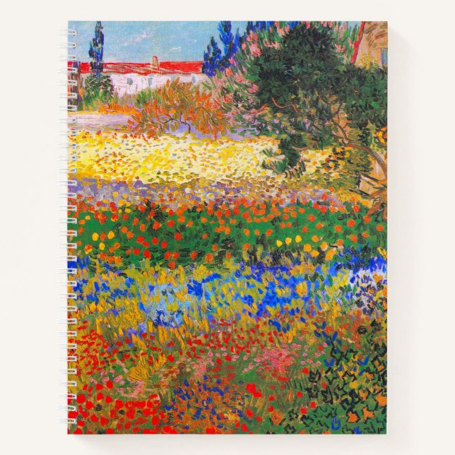 Cuaderno Jardín de flores Vincent Van Gogh (Anverso)