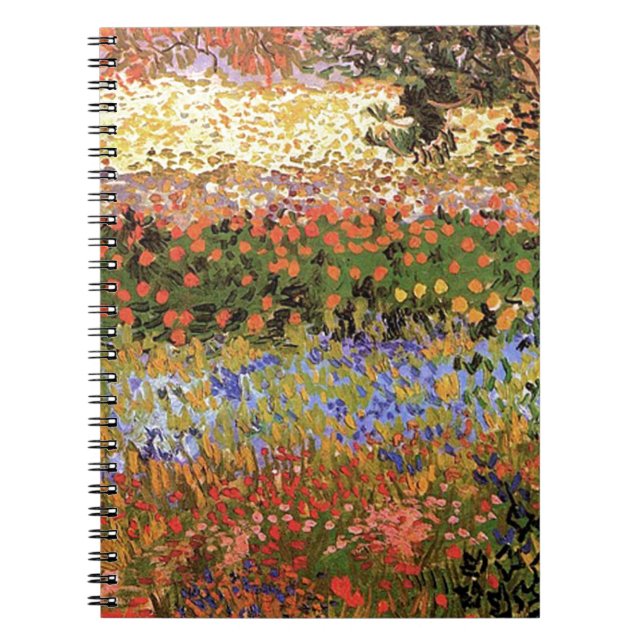 Cuaderno Jardín de flores, Vincent van Gogh. (Frente)