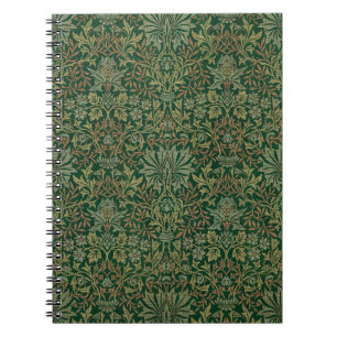 Cuaderno Jardín de flores William Morris - Verdes