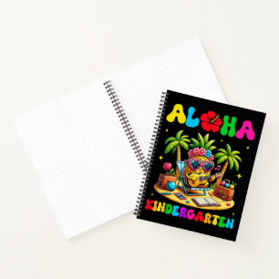 Cuaderno Jardín de infancia Aloha Piña Hawái Vuelta al cole