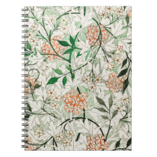 Cuaderno Jardín de Jazmín Flor Clásica de William Morris