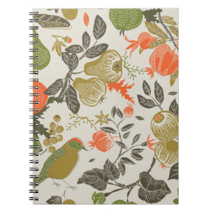 Cuaderno Jardín de la fruta de las aves: sin mar