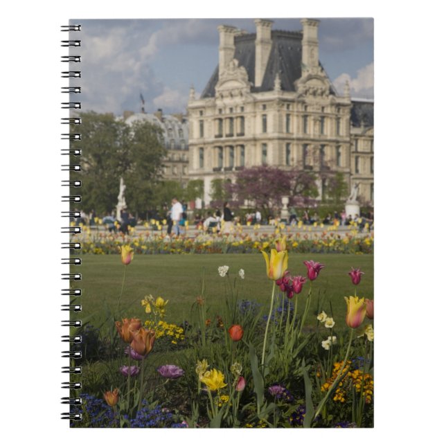 Cuaderno Jardín de las Tullerías, Louvre, París, Francia (Frente)