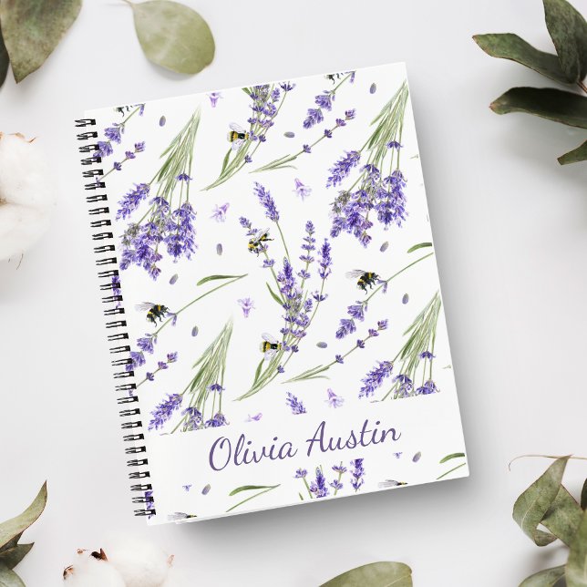 Cuaderno Jardín de lavanda en acuarela (Subido por el creador)