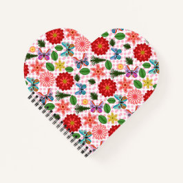 Cuaderno Jardín de Mariposas Floral de Primavera Moderna 