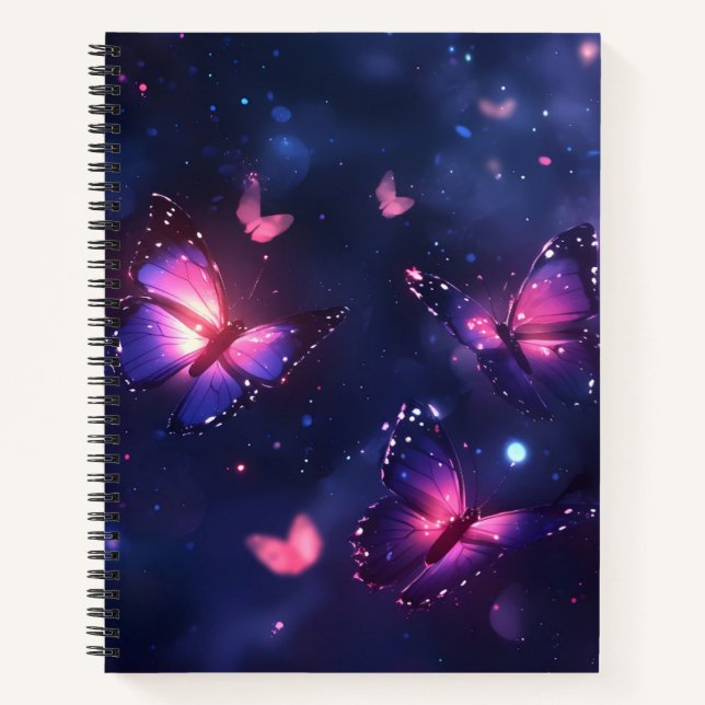 Cuaderno Jardín de mariposas nocturnas celestiales (Anverso)