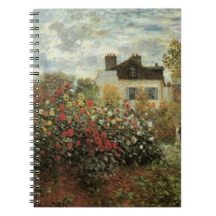 Cuaderno Jardín de Monet en Argenteuil por Claude Monet