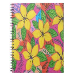 Cuaderno Jardín de Plumeria Amarilla