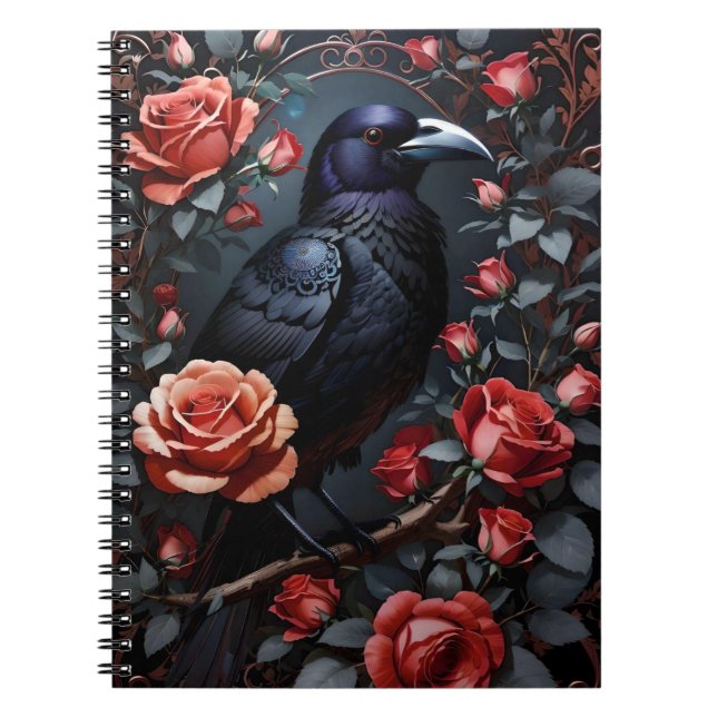 Cuaderno Jardín de Rosa de Raven Negro (Frente)