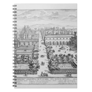 Cuaderno Jardín del duque magnífico de Toscana en el Mont