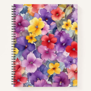 Cuaderno Jardin en Rouge, Violet et Jaune