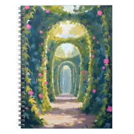 Cuaderno Jardín Encantado | Pintura de Arco Floral