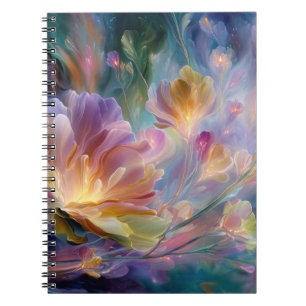 Cuaderno Jardín floral abstracto y soñador