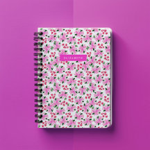 Jardín Floral Acuarela Fucsia Personalizado