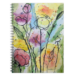 Cuaderno jardín floral caprichoso