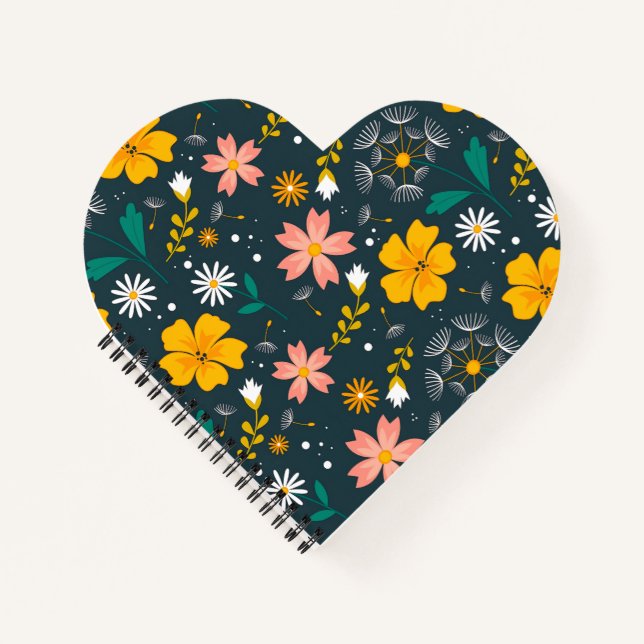 Cuaderno Jardín Floral de la Marina Patrón Caprichoso de Pr (Anverso)