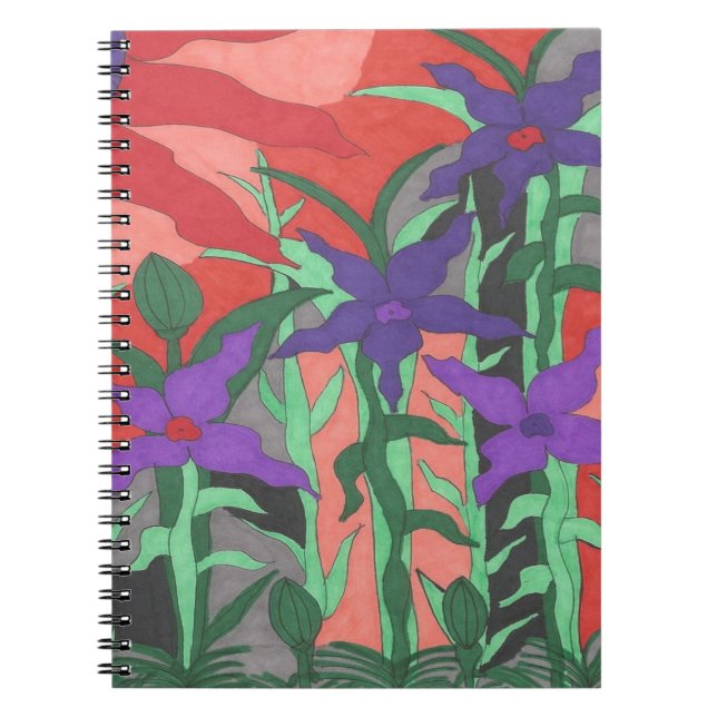 Cuaderno Jardín floral Twilight (Frente)